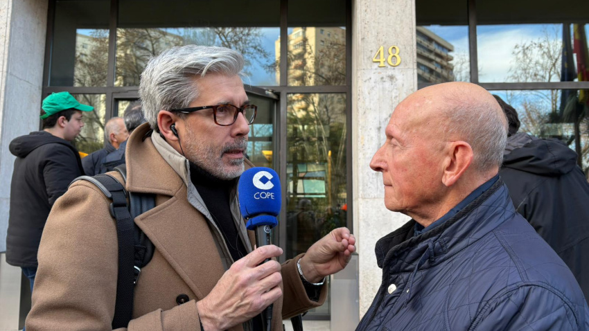 Momento de la entrevista en Mediodía Cope Más con Cristóbal Aguado, presidente de AVA-ASAJA