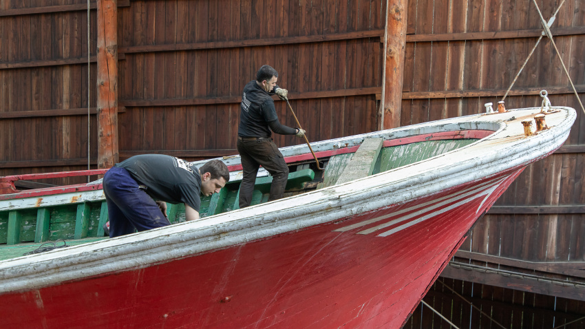Rehabilitación del atunero vasco en Albaola