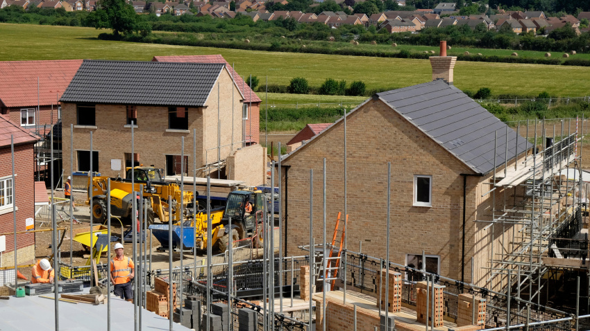 Construcción de una nueva urbanización