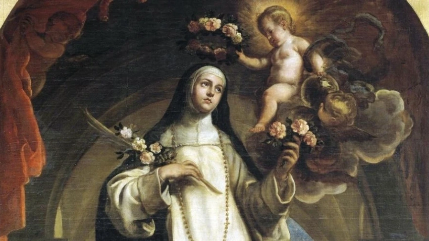 Santa Rosa de Lima, en pintura de Claudio Coello