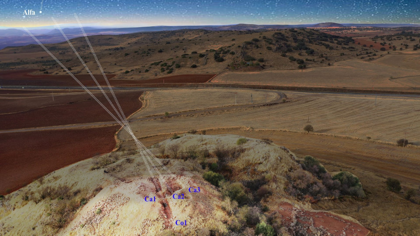 Orientaciones del Corredor y de las Cámaras funerarias a las estrellas de la constelación ‘Cruz del Sur’