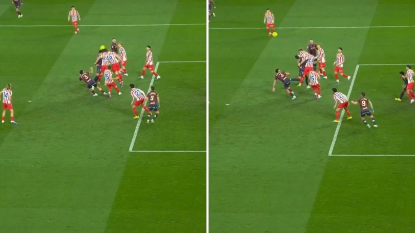 Terrible golpe de cabezas entre Sorloth y Matías Moreno que acabó con ambos conmocionados.