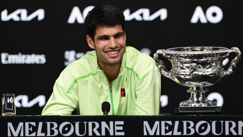Carlos Alcaraz analiza su triunfo en Australia