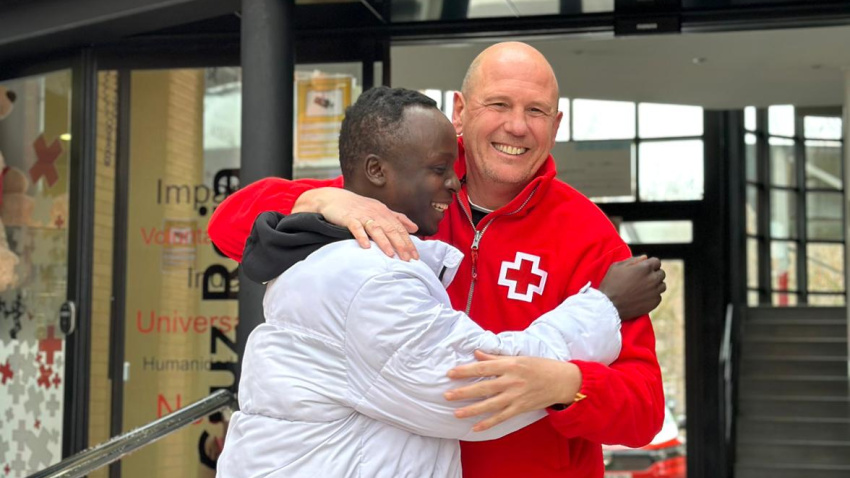 Ousmane en Cruz Roja