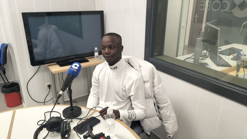 Ousmane en COPE Rioja