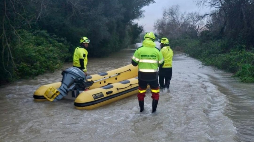 Actuación de los Bomberos del Consorcio provincial