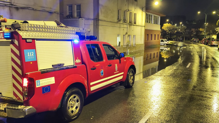Desbordamiento de los Ríos Mendo y Mandeo en Betanzos (A Coruña)