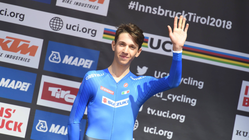 El italiano era una de las grandes promesas del pelotón internacional.