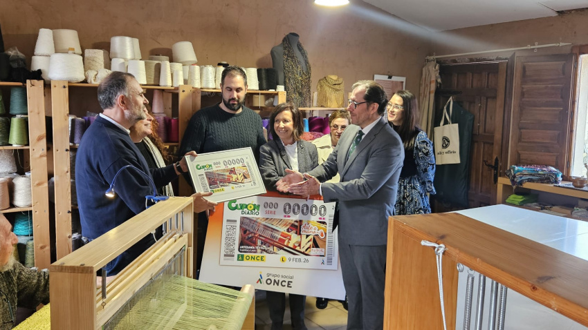La artesanía textil de Castilla y León protagonizará cinco millones de cupones de la ONCE