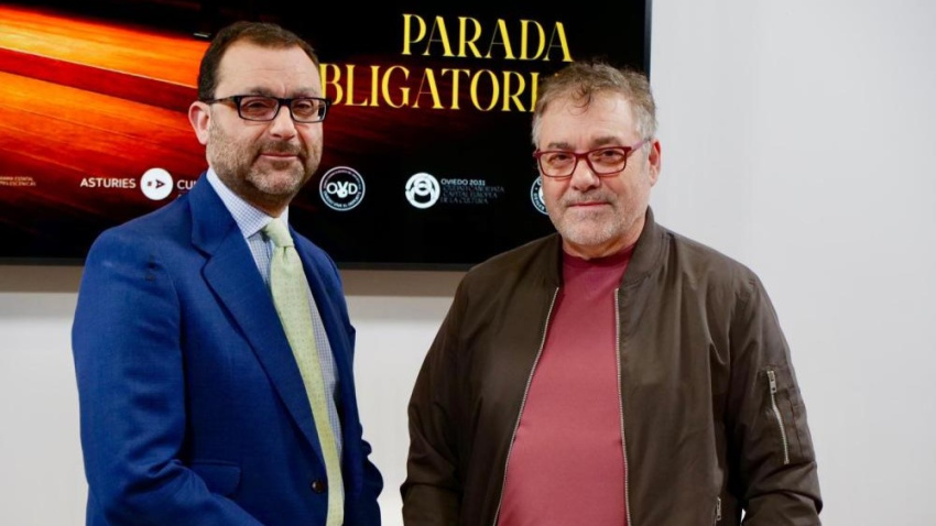 David Álvarez, presidente de la FMC y Luis Vigil, programador teatral