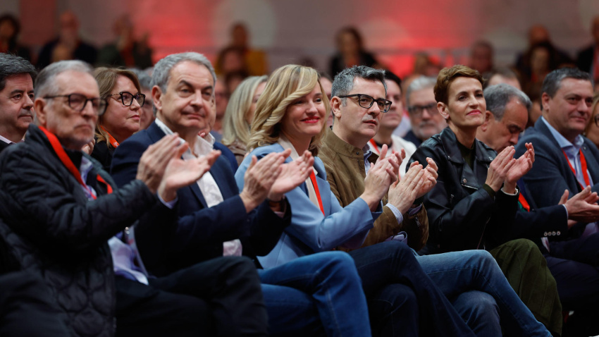 Varios dirigentes socialistas, entre ellos, Pilar Alegría y Marcelino Iglesias