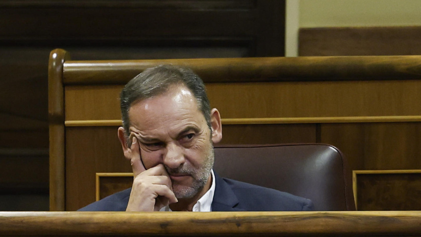 El exministro José Luis Ábalos, durante el Pleno del Congreso celebrado el pasado 22 de julio