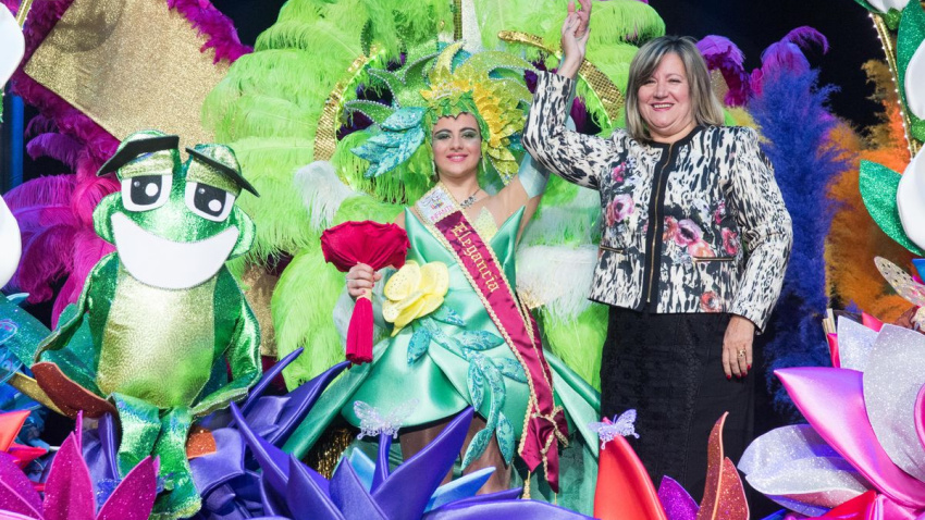 Candidata a reina infantil en otra edición