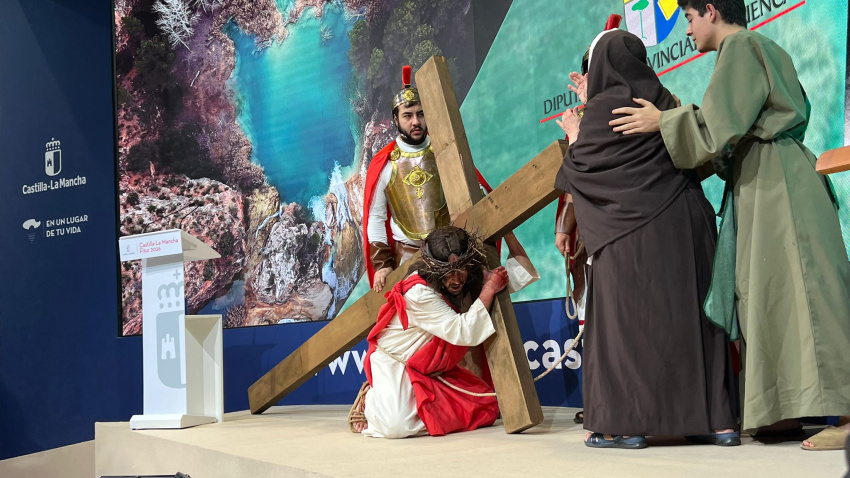 Presentaciçon de la pasión viviente en FITUR
