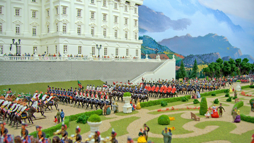 Uno de los dioramas del Museo de Miniaturas Militares
