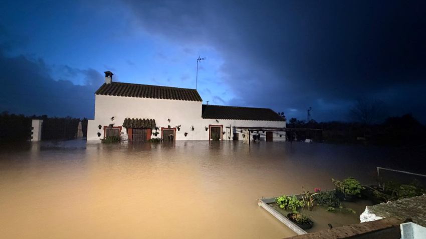 Nivel del agua en una vivienda