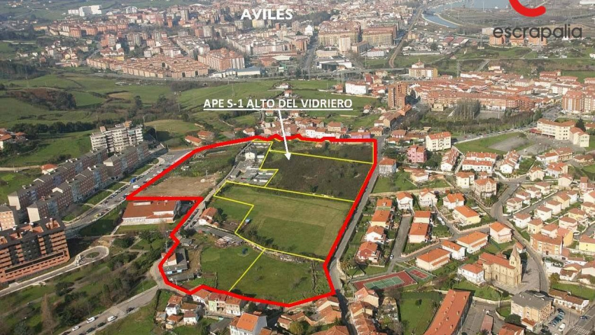 Una imagen aérea de los terrenos que han salido a subasta