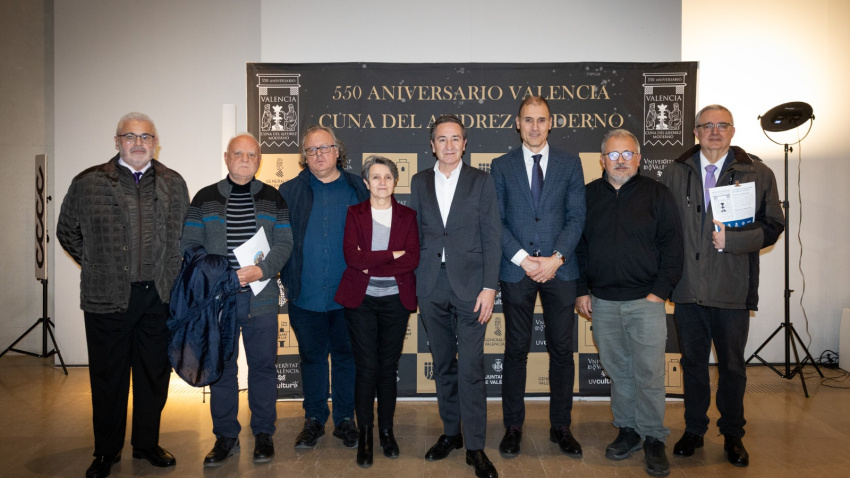 Basilio López, Rafael Solaz, José A. Garzón, María Ángeles Vidal, Nicolás Bujeda, Luis Cervera, Emilio González y Luis Barona, F. Consorci de Museos GVA