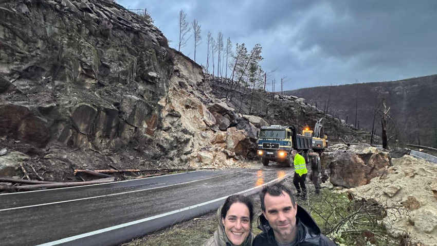 Rosana Prieto y David Álvarez -concelleiros del BNG-