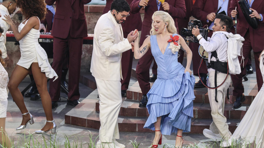 Lady Gaga, con Bad Bunny en la Superbowl