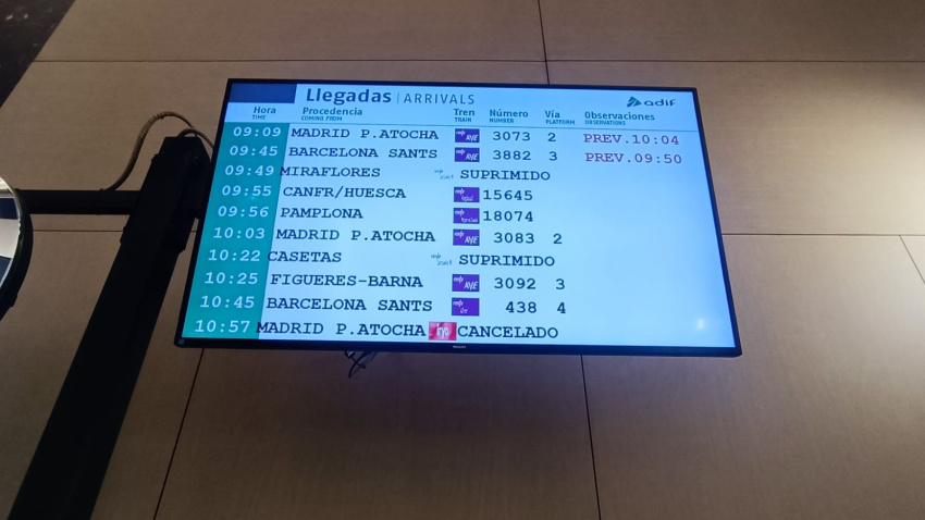 Trenes anulados y con retraso por la huelga ferroviaria en Delicias