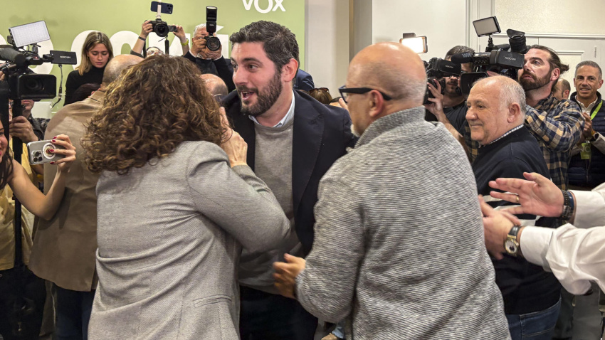 El candidato de Vox a la Presidencia de Aragón, Alejandro Nolasco