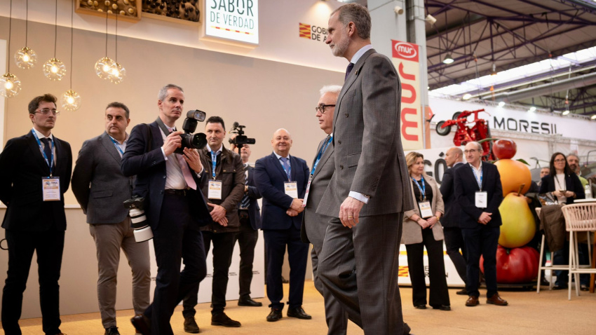 Felipe VI ha recorrido algunos de los stand presentes en FIMA 2026.