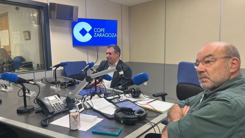 Benito Tesier en un momento de la entrevista con Ángel Expósito.