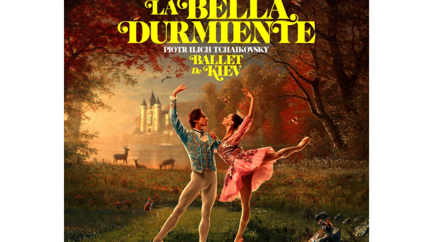 Cartel "La Bella Durmiente" del Ballet Nacional de Kiev