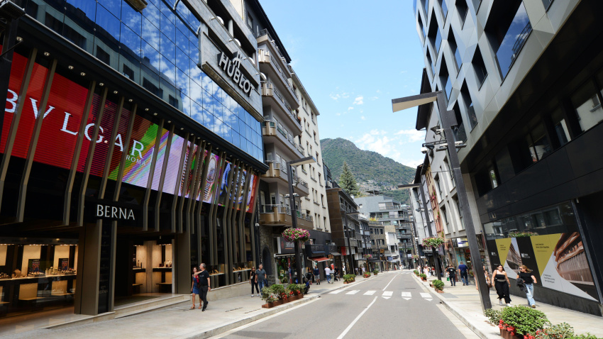 Tiendas en Andorra la Vella, Andorra.