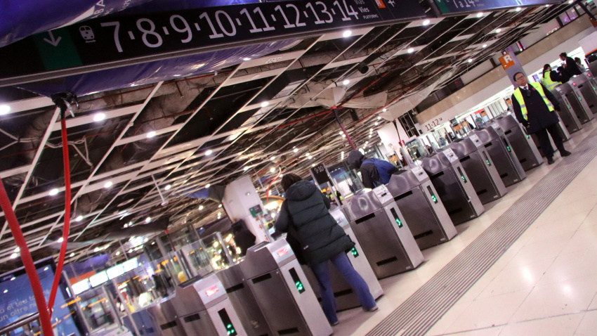 La circulación ferroviaria también ha sufrido graves problemas.