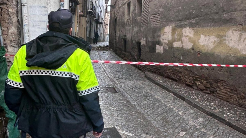 Corte de tráfico en San Juan de los Reyes