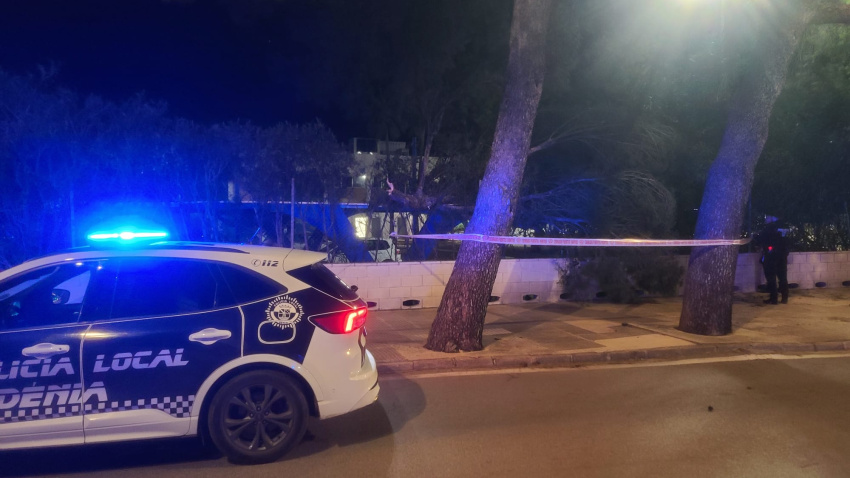 La borrasca Nils desata el caos en Dénia con vientos huracanados