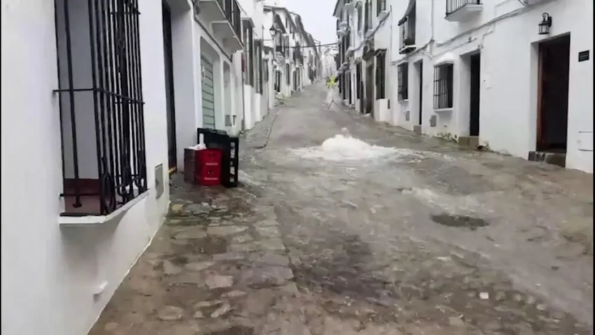 Grazalema (Cádiz) bajo la lluvia