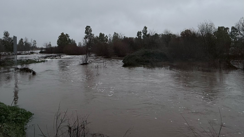 Río Guadiana a su paso por Badajoz