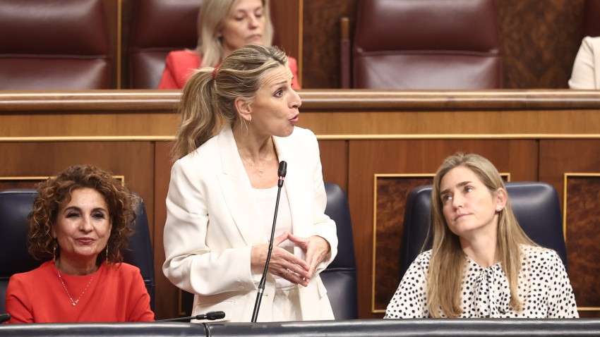 La ministra de Trabajo, Yolanda Díaz