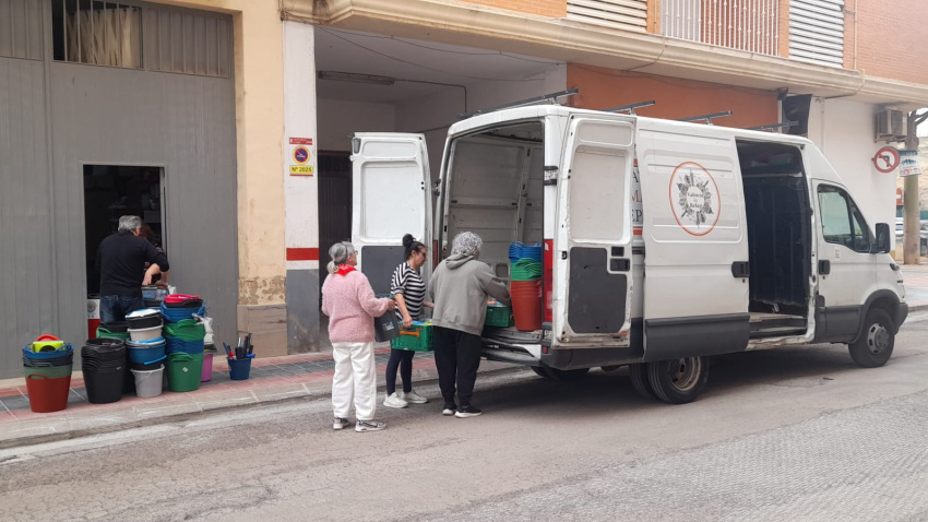 Los voluntarios preparan todo para atender a los vecinos andaluces afectados por el temporal