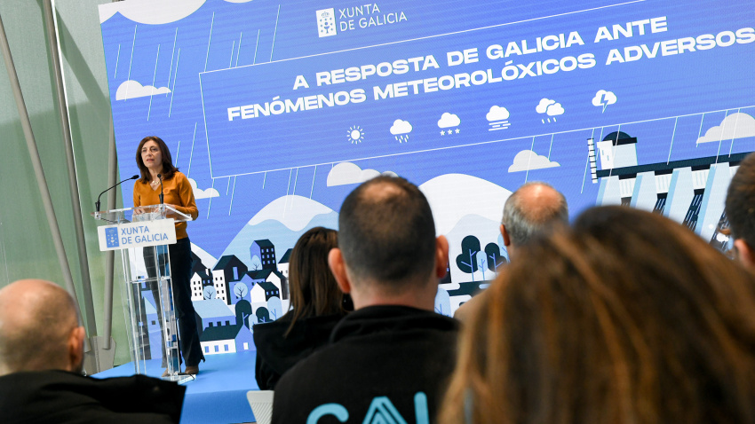 La Conselleira de Medio Ambiente durante el balance