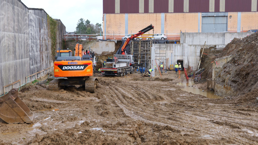 Obras en la nueva sede de Arroupa