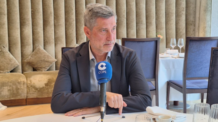 Jordi Martí Galbis en otro momento de la entrevista