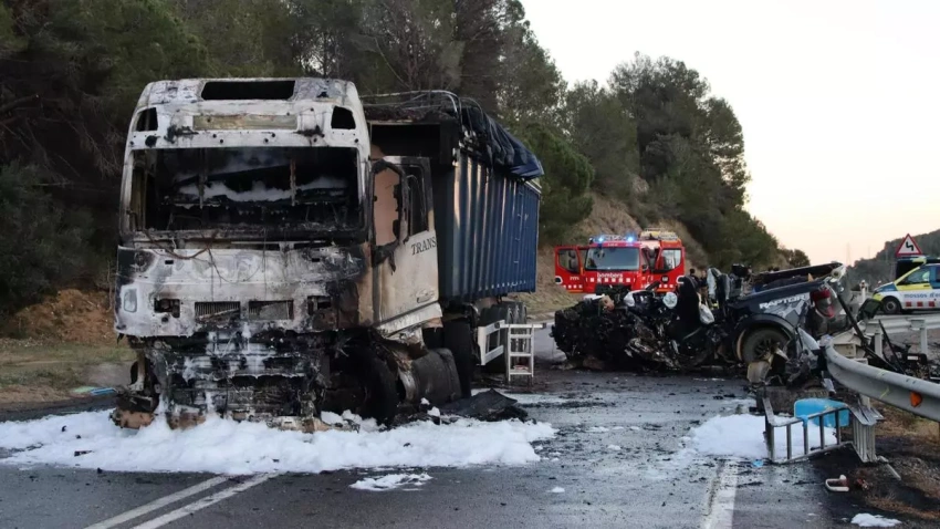 Accidente mortal en la N-420