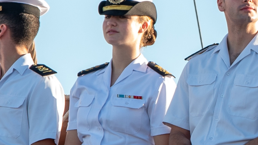 La Princesa Leonor llega con el resto de guardiamarinas a Las Palmas de Gran Canaria, en el buque escuela de La Armada ‘Juan Sebastián Elcano’
