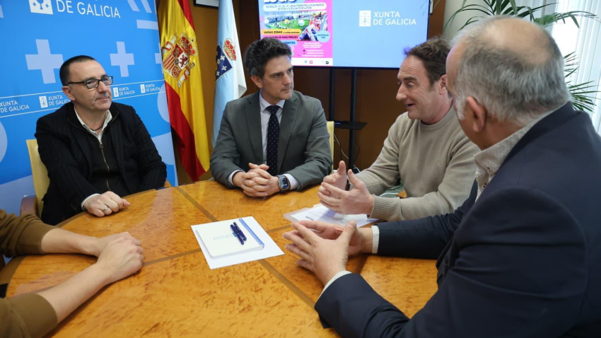 El promotor de Funtastik se reunió en la sede de la Xunta en Lugo con el delegado territorial del gobierno gallego y el gerente del Pazo de Feiras