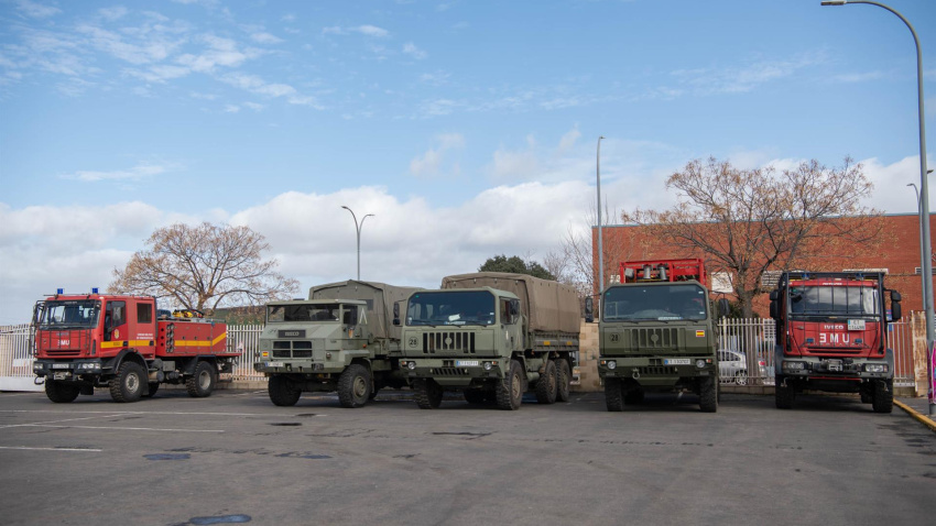 La UME ha estado desplegada hasta este domingo en El Robledo