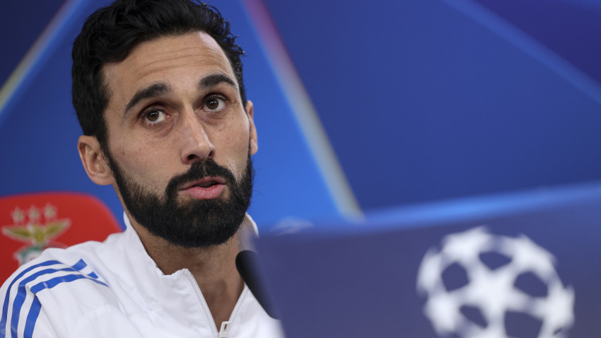 Arbeloa en rueda de prensa, previa al partido de playoff contra el Benfica