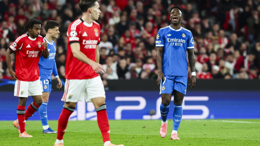 Vinicius, durante el Benfica - Real Madrid