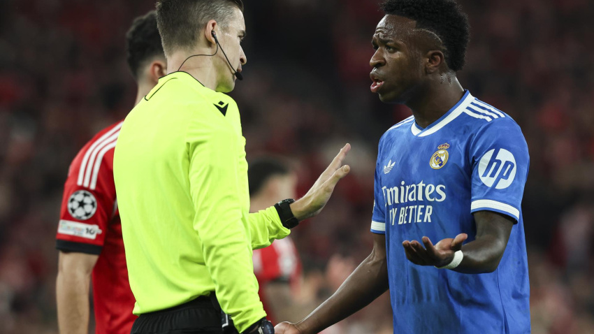 Polémica entre Vinicius y Prestianni en el Benfica - Real Madrid