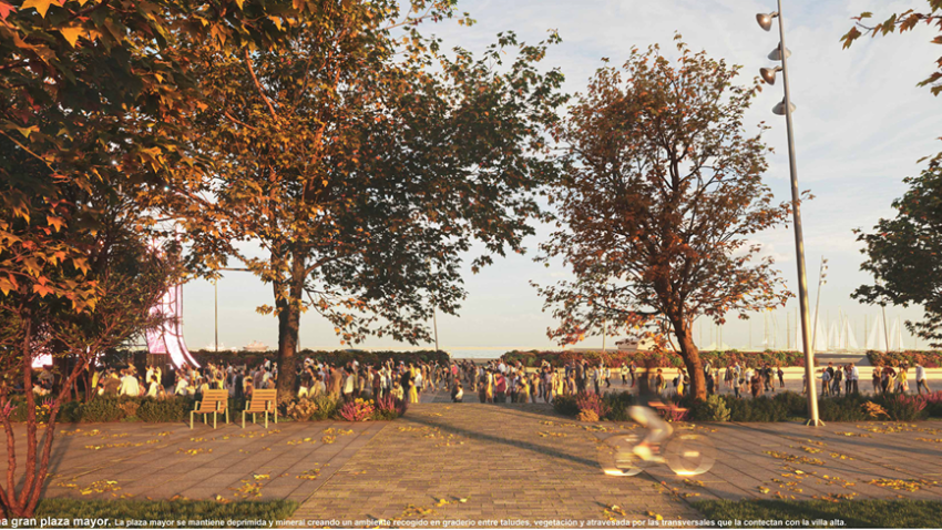 Nueva Plaza Mayor en la fachada marítima de A Pobra do Caramiñal
