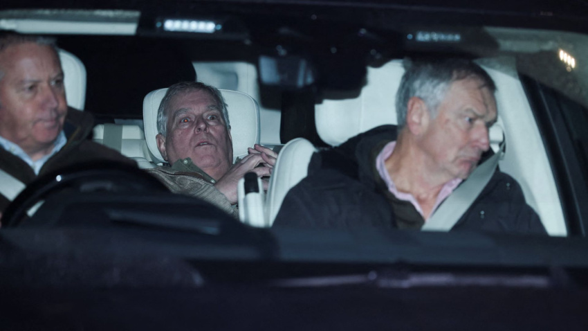 Andrew Mountbatten-Windsor, expríncipe de Inglaterra, a la salida de prisión