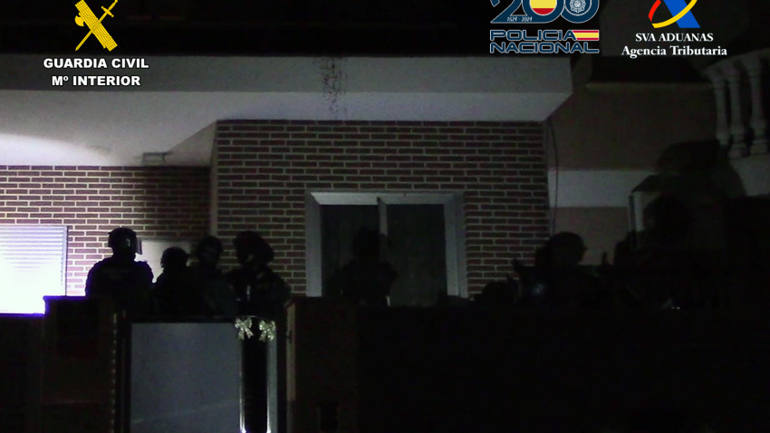 Imagen de la operación policial
